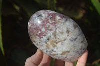 Polished Rubellite Pink Tourmaline Matrix Standing Free Forms x 2 From Madagascar