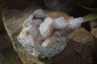 Natural Pale Lilac Spirit Quartz Clusters  x 2 From Boekenhouthoek, South Africa - Toprock Gemstones and Minerals 