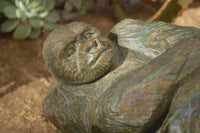 Polished  Green Verdite Gorilla Carving  x 1 From Zimbabwe