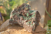 Natural Rare Ball Malachite On Drusy Quartz & Dolomite Matrix  x 2 From Kambove, Congo