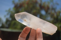 Natural Single White Quartz Crystals  x 12 From Madagascar - TopRock