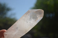 Natural Single White Quartz Crystals  x 12 From Madagascar - TopRock