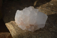 Natural Large Clear White Quartz Crystal Formations  x 6 From Madagascar