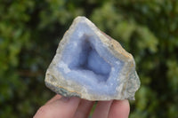 Natural Blue Lace Agate Geode Specimens  x 6 From Nsanje, Malawi