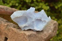 Natural Etched Blue Chalcedony Agate Specimens  x 5 From Nsanje, Malawi - TopRock