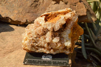 Natural Golden Limonite / Lemonite Quartz Clusters  x 4 From Solwezi, Zambia - TopRock