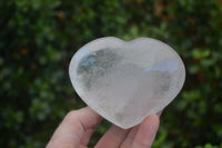 Polished Large Clear Quartz Hearts  x 6 From Madagascar - Toprock Gemstones and Minerals 