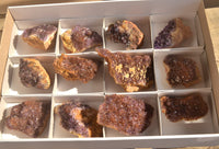 Natural Dark "Amethystos" Amethyst Plates  x 12 From Kwaggafontein, South Africa - TopRock