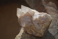 Natural Cascading Smokey Quartz Clusters x 2 From Luena, Congo