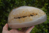 Polished Moralambo Dendrite Crystalline Agate Standing Free Form x 1 From Madagascar - Toprock Gemstones and Minerals 