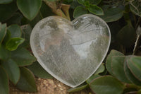 Polished Bright Clear Quartz Hearts With Rainbow Veils  x 6 From Madagascar - TopRock