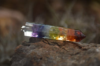 Polished Packaged Hand Crafted Full Chakra Resin Pendant with Stone Chips - sold per piece - From Bulwer, South Africa - TopRock