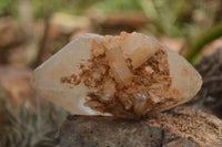 Natural Single White Quartz Crystals  x 12 From Madagascar - TopRock