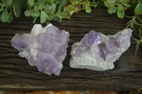 Natural Jacaranda Amethyst Clusters x 2 From Mumbwa, Zambia - TopRock