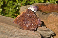 Natural Dark "Amethystos" Amethyst Plates  x 12 From Kwaggafontein, South Africa - TopRock