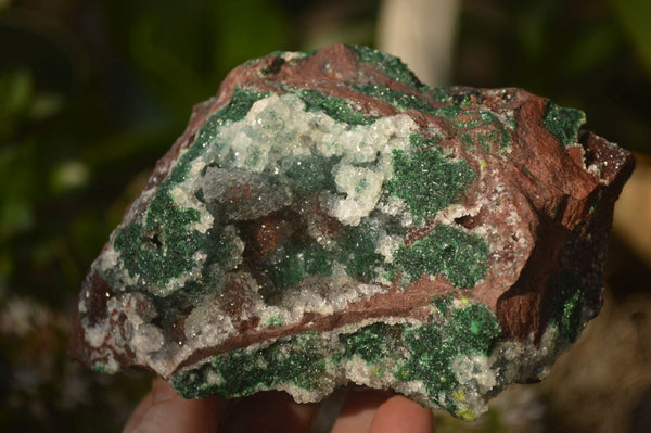 Natural Rare Ball Malachite On Drusy Quartz & Dolomite Matrix  x 2 From Kambove, Congo