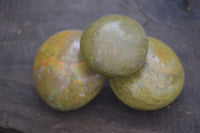 Polished Large Green Opal Palm Stones  x 12 From Madagascar - Toprock Gemstones and Minerals 