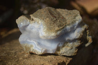 Natural Blue Lace Agate Geode Specimens  x 6 From Nsanje, Malawi