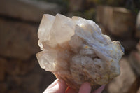 Natural Cascading Smokey Quartz Clusters x 2 From Luena, Congo