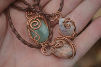 Polished Copper Wire Wrapped Ancient Eagle Pendants  x 12 From Zimbabwe