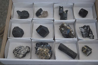 Natural Schorl Black Tourmaline Specimens  x 12 From Erongo, Namibia - Toprock Gemstones and Minerals 