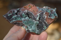 Natural Drusy Coated Ball Malachite On Dolomite Specimens  x 2 From Likasi, Congo