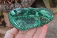 Polished Malachite Free Forms x 3 From Kolwezi, Congo