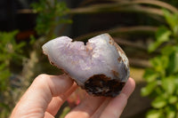 Polished Amethyst Centred Crystal Agate Geodes  x 6 From Madagascar - TopRock