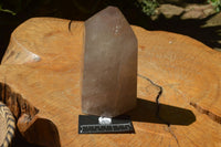 Polished Large Semi Optic Highly Translucent Smokey Quartz Point x 1 From Madagascar - TopRock