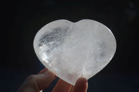 Polished Large Clear Quartz Hearts  x 6 From Madagascar - Toprock Gemstones and Minerals 