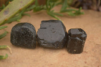 Natural Rough Schorl Black Tourmaline Crystals x 35 From Zimbabwe