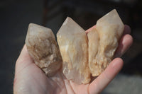 Natural Large Pineapple Candle Quartz Crystals  x 12 From Antsirabe, Madagascar - Toprock Gemstones and Minerals 