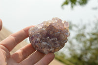 Polished Amethyst Centred Crystal Agate Geodes  x 6 From Madagascar - TopRock