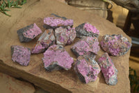 Natural Salrose Cobaltion Dolomite Specimens x 12 From Kakanda, Congo