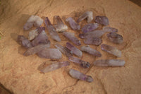 Natural Single Amethyst Crystals  x 70 From Chiredzi, Zimbabwe