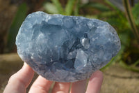 Natural Blue Celestite Crystal A Grade Specimens  x 2 From Madagascar - Toprock Gemstones and Minerals 