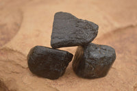 Natural Rough Schorl Black Tourmaline Crystals x 35 From Zimbabwe