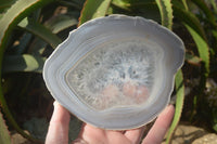 Polished Large Agate Slices With Stunning Patterns x 4 From Madagascar