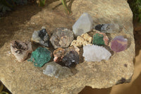 Natural Mixed Selection Of Minerals x 12 From South Africa