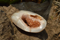 Polished Amethyst Centred Crystal Agate Geodes  x 6 From Madagascar - TopRock