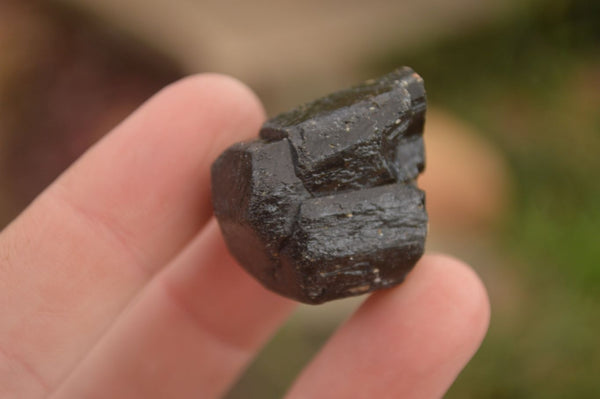 Natural Rough Schorl Black Tourmaline Crystals x 35 From Zimbabwe