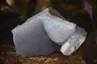 Natural Blue Lace Agate Geode Specimens  x 6 From Nsanje, Malawi