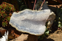 Natural Blue Lace Agate Geode Specimens  x 3 From Nsanje, Malawi - TopRock