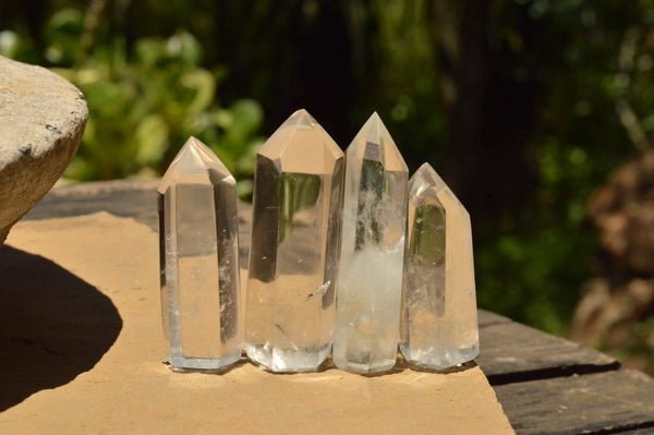 Polished Clear Quartz Crystal Points x 24 From Madagascar - TopRock