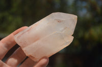 Natural Single White Quartz Crystals  x 12 From Madagascar - TopRock