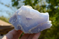 Natural Blue Lace Agate Geode Specimens  x 3 From Nsanje, Malawi - TopRock