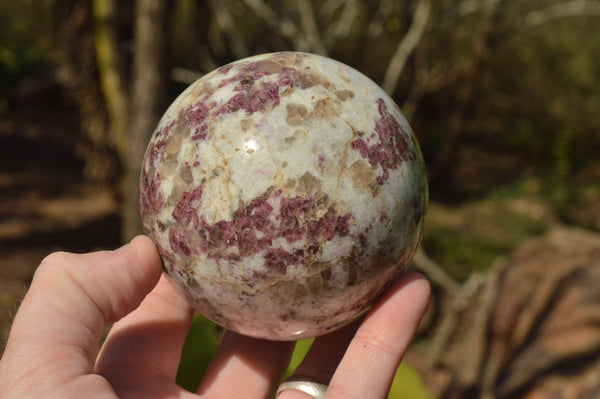 Polished Pink Tourmaline Rubellite Spheres x 3 From Madagascar - TopRock