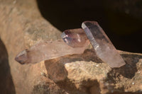 Natural Single Amethyst Crystals  x 70 From Chiredzi, Zimbabwe