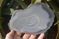 Polished Large Agate Slices With Stunning Patterns x 4 From Madagascar