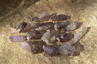 Natural Single Window Amethyst Crystals  x 15 From Chiredzi, Zimbabwe